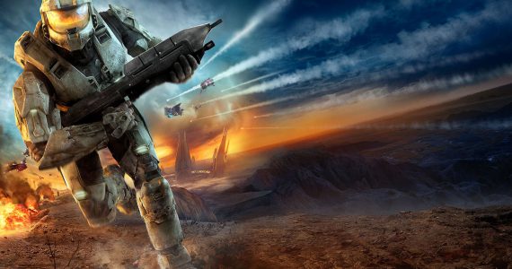 Halo tv master chief running explosion