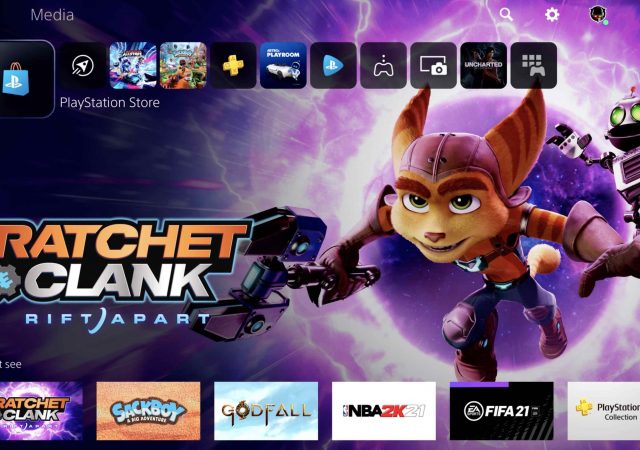 PS5 User Interface